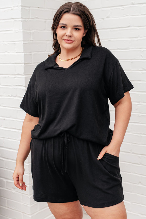 Heart of the Country Top & Shorts Set in Black