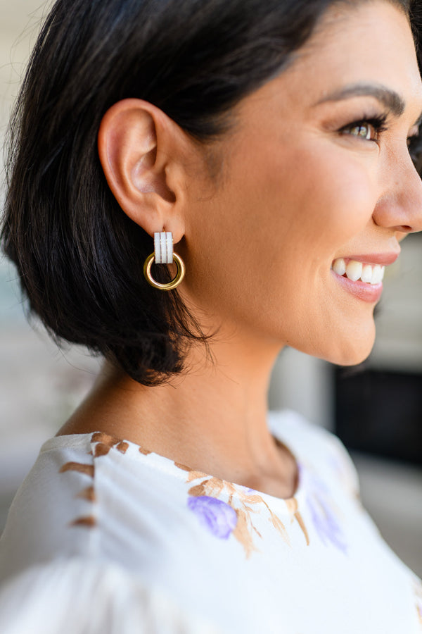18k Gold High Class Hoop Earrings