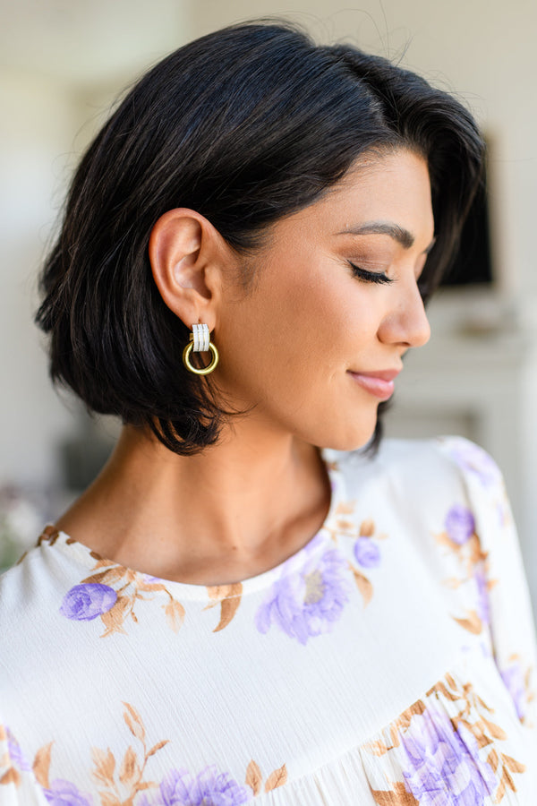 18k Gold High Class Hoop Earrings