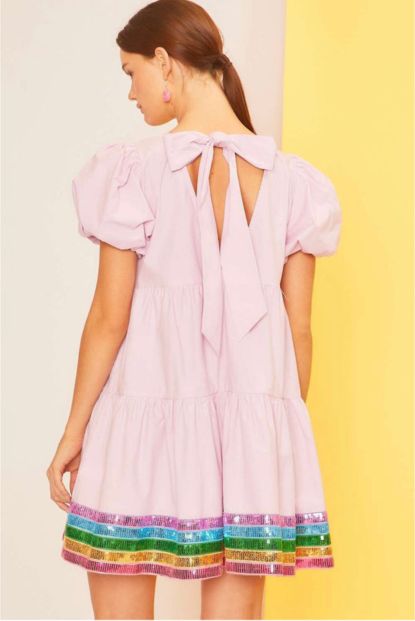 Bejeweled Lavender Haze Swifty Sequin Dress -SALE- (SIZE SMALL LEFT)