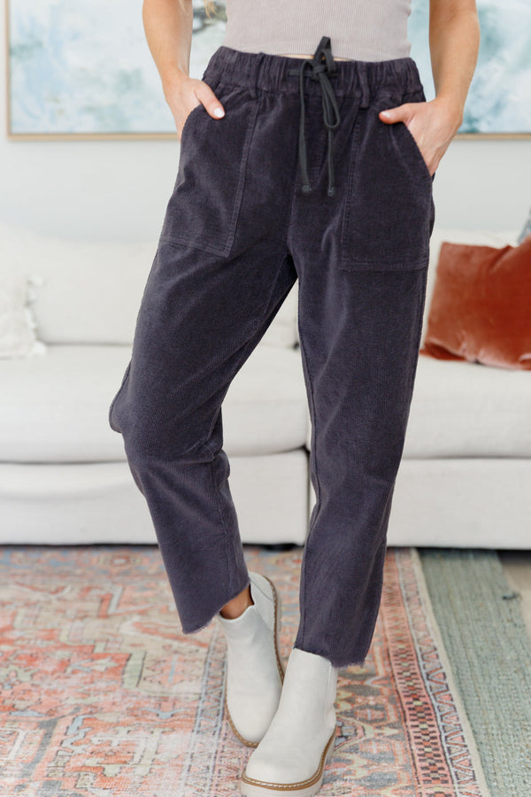 Washed Corduroy Pants