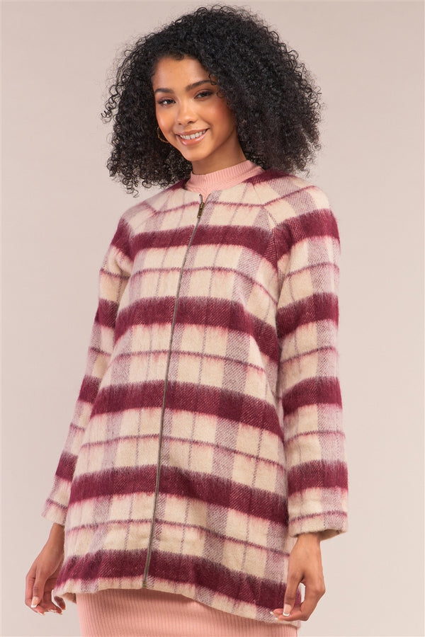 Primrose Champagne & Cranberries Wool Coat -SALE-