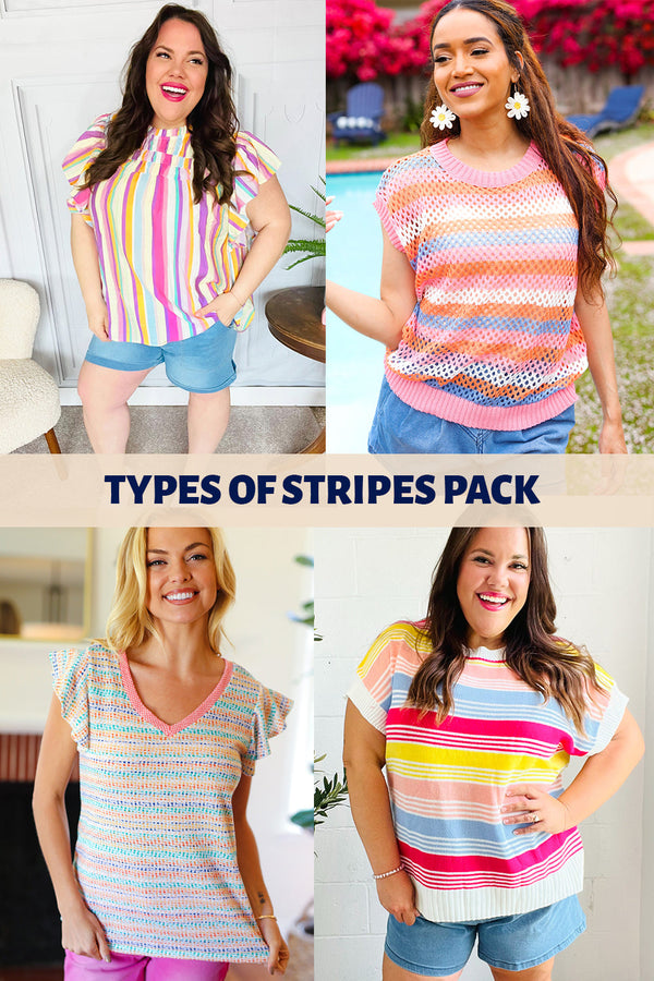Classic Stripe Top Mix Mystery 3 Pack -SALE-