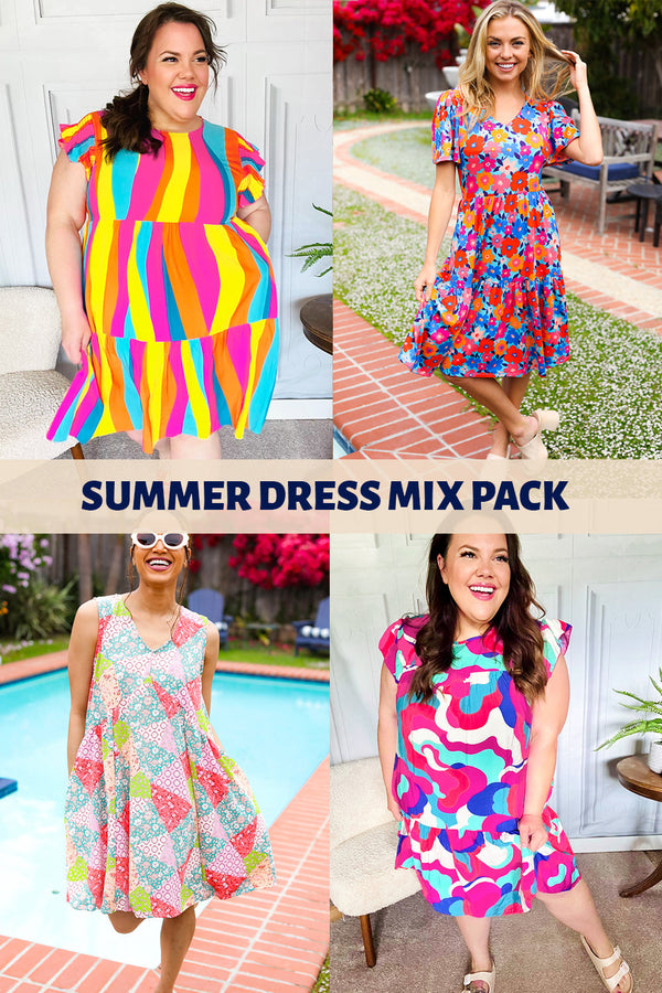 Summer Vibes Dress Mix Mystery 3 Pack -SALE-