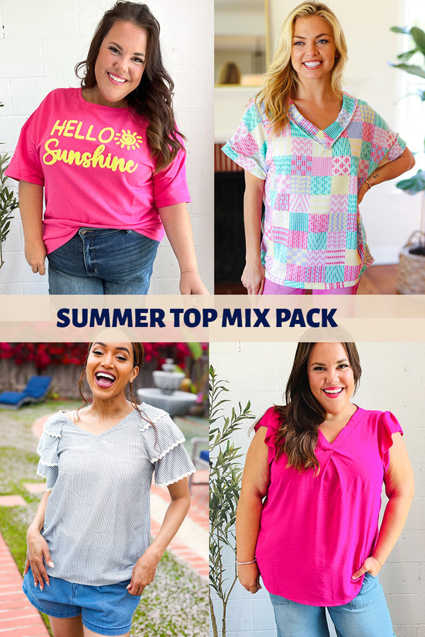 Mix It Up Summer Tops Mystery 3 Pack -SALE-