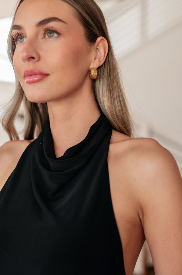 18k Gold Stacked Gold Hoop Earrings