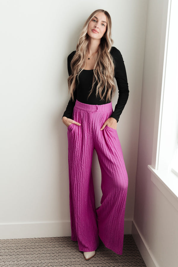 Pleated Wide Leg Pants