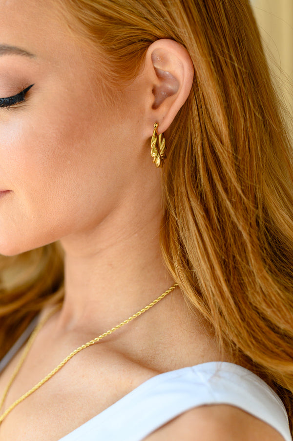 18K Gold Twist Me Up Earrings